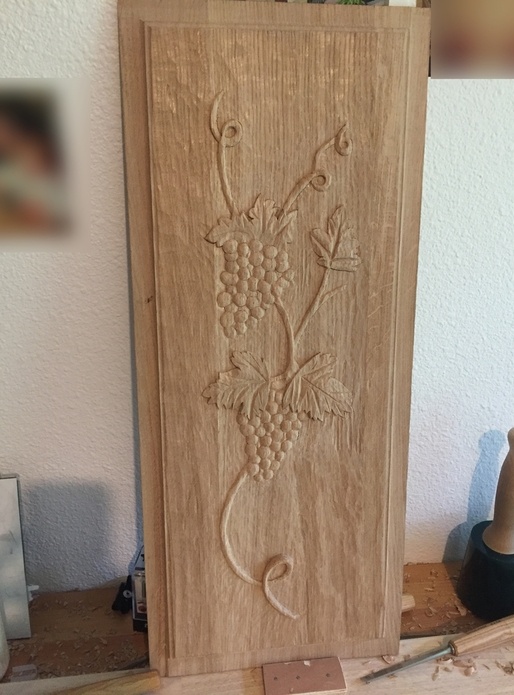 Panneau de porte sculptée