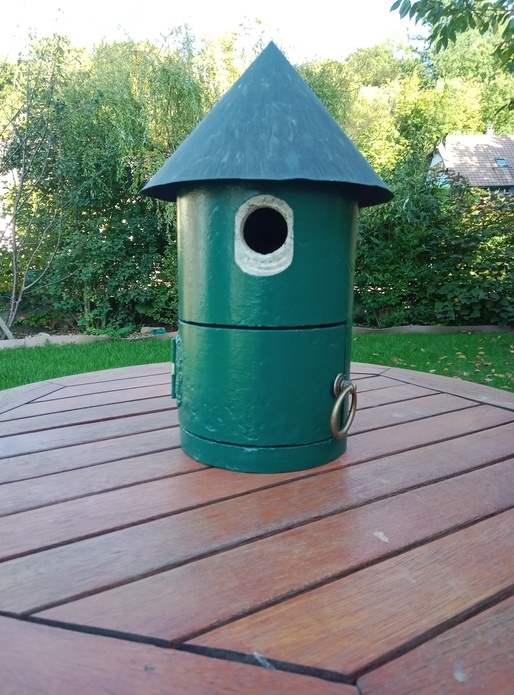 Nichoir à mésanges Ciment et bois