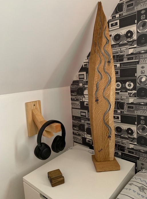 Réalisation d’une lampe en chêne