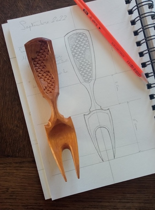 Fourchette en Cerisier