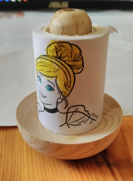 vue avec le rouleau de dessin