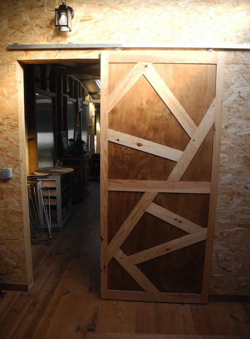 La porte coulissante du bureau