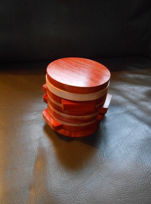 Boite à secret - Cryptex - en padouk