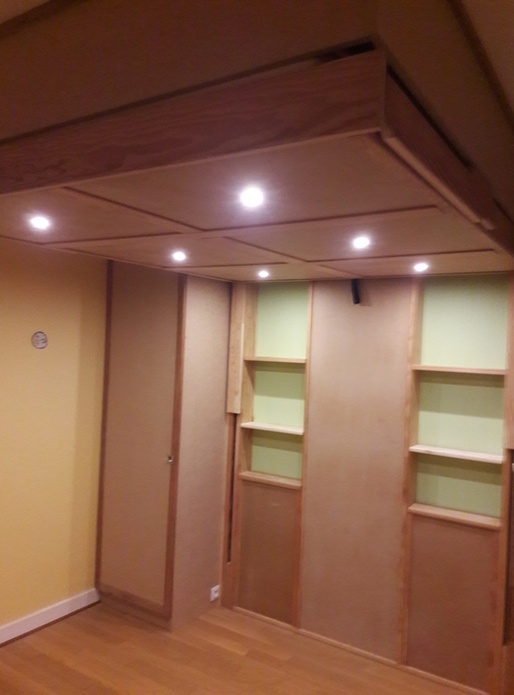Lit escamotable (au plafond, et à plat)