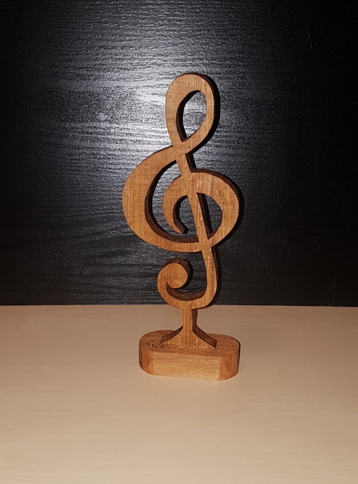 Clé de sol chantourne