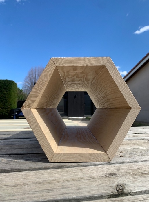 Pot Parapluie en hexagone frêne brossé