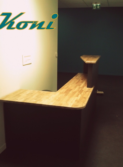 Borne d'accueil pour une maison médicale