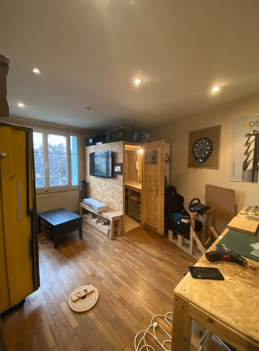 L'atelier du mec qui ne veut plus être en appartement