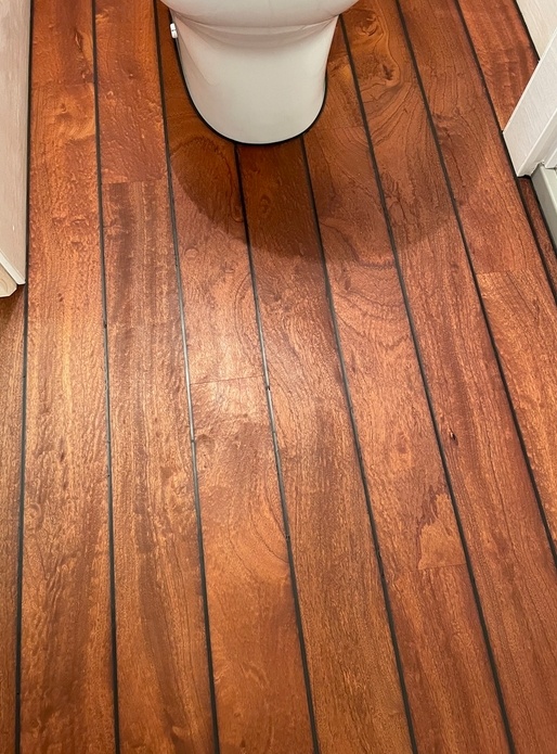 Parquet bateau en sapelli