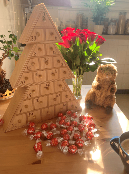 Calendrier de l'Avent en forme de Sapin