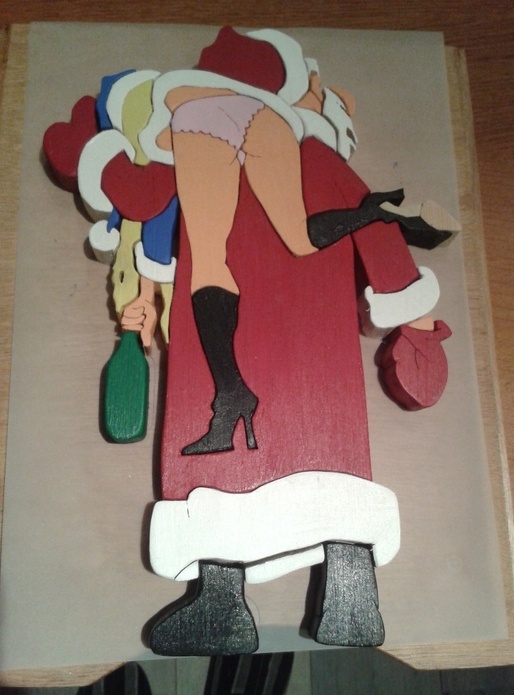 Le père noël fait la fête