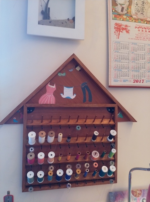 Porte-bobines en bois