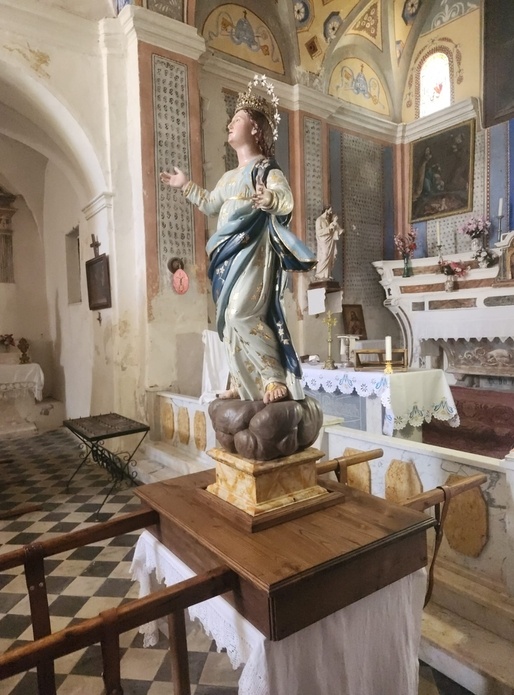 Châsse de procession en châtaignier