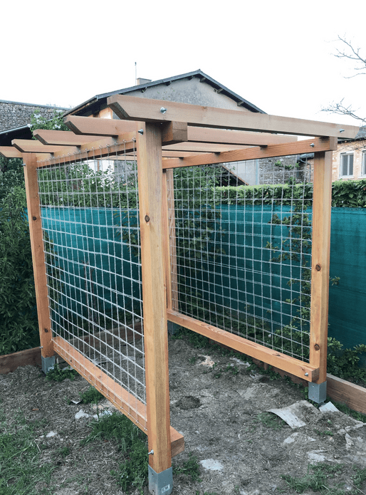 Pergola de potager