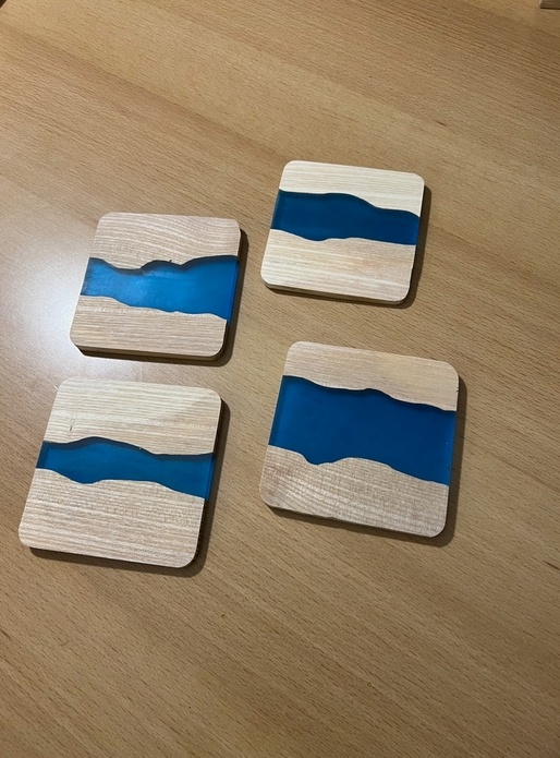 Sous-verres en frêne