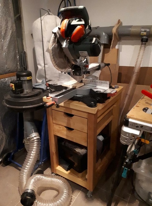 Table pour scie à onglet