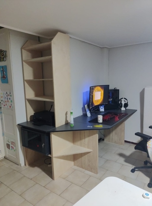 Bureau d angle avec meuble imprimantedi