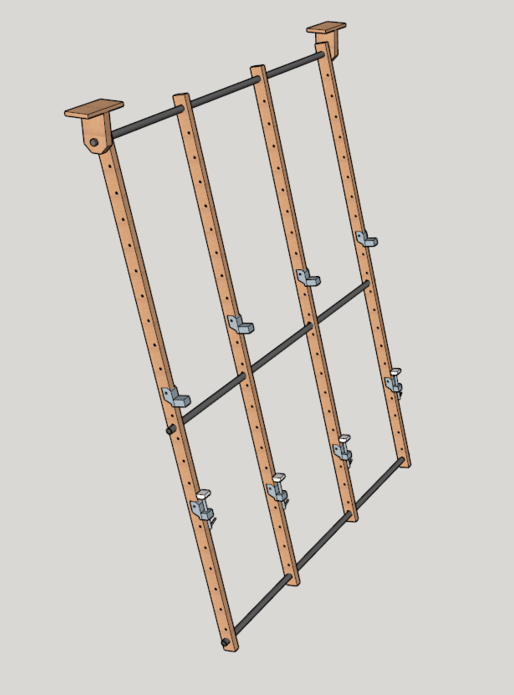 Presse a panneaux pliante