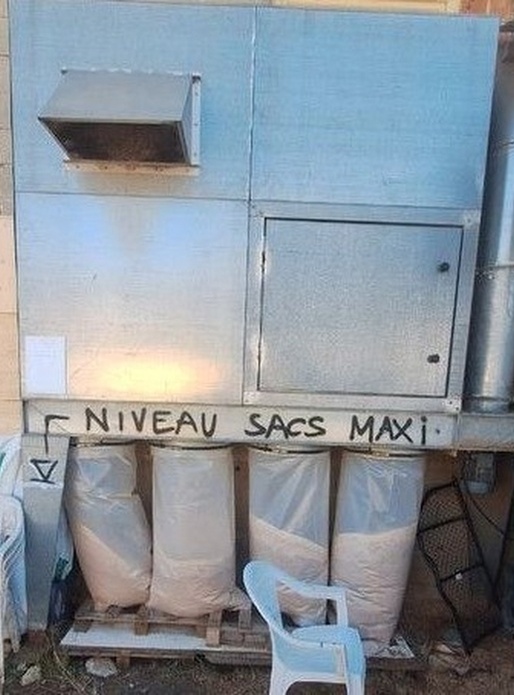 Centrale d’aspiration 4 sacs – atelier bois