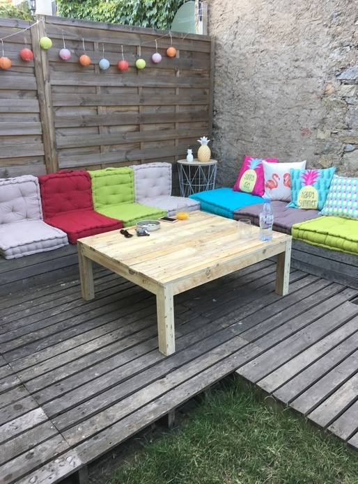 Table basse salon de jardin