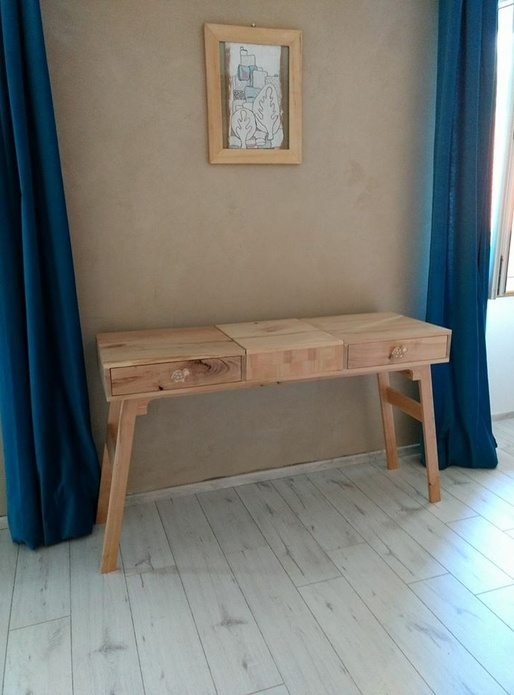 Coiffeuse en merisier