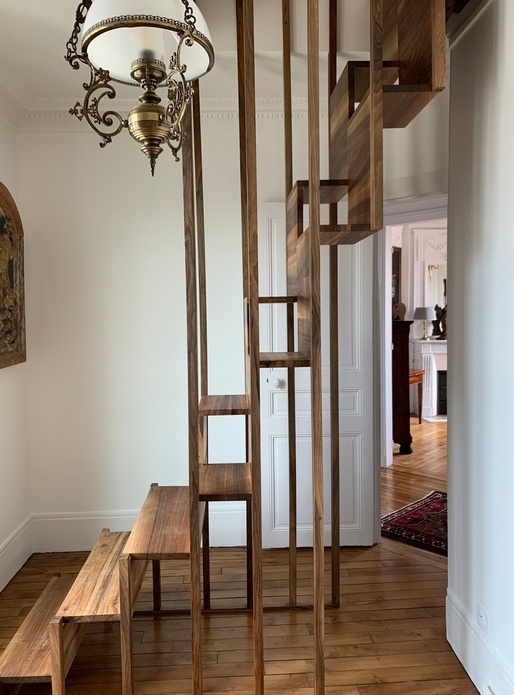 Escalier à pas alternés