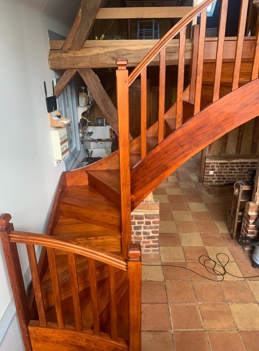 Escalier 3/4 tournant