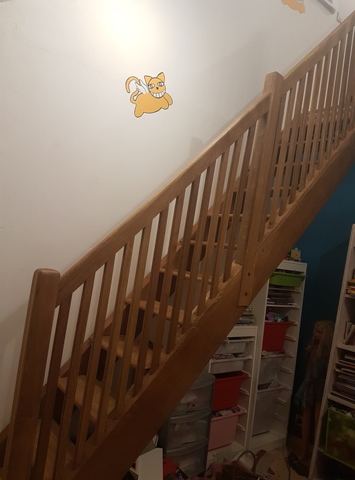 Escalier pour la chambre des filles
