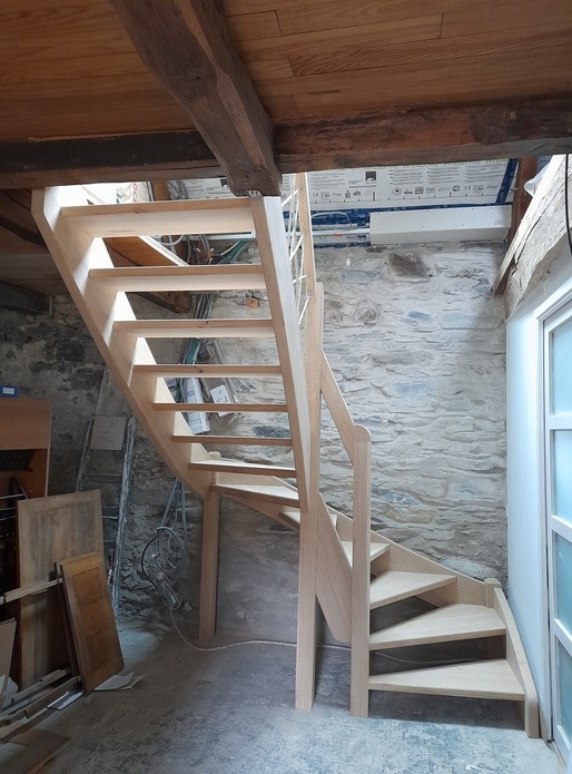 Escalier 1/2 tournant