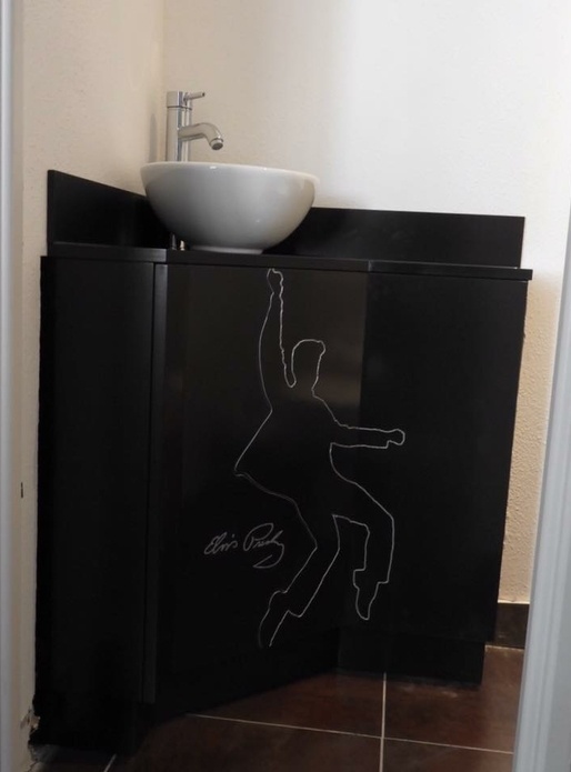 Petit meuble lave main pour wc