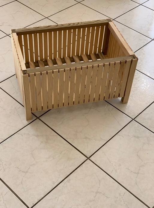 Utilisation des chutes : une jardinière/cache pot