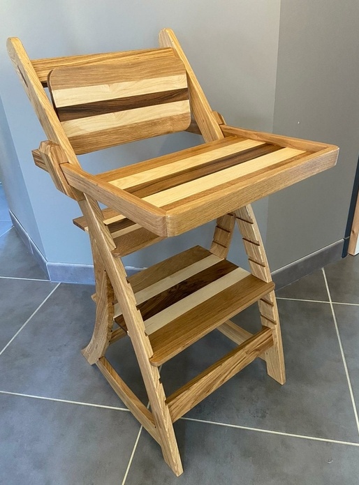 Chaise haute évolutive en bois