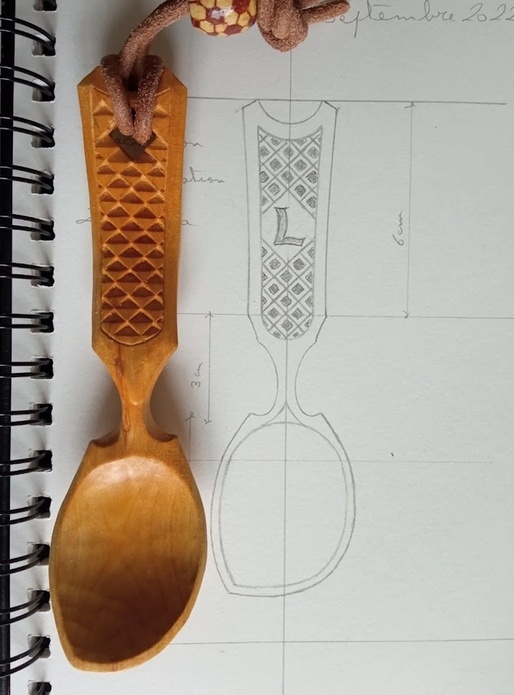 Cuillère en cerisier