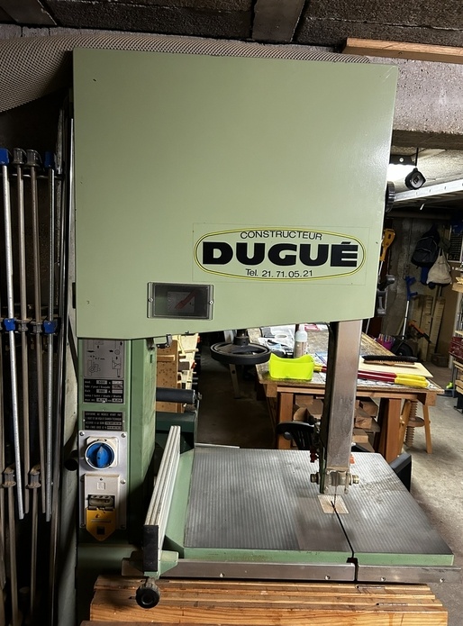 Scie à ruban DUGUÉ Modèle 500 (1990) - Très bon état - Matériel Professionnel