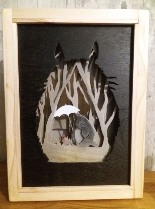 Cadre lumineux Totoro repris de "Matindetempête"