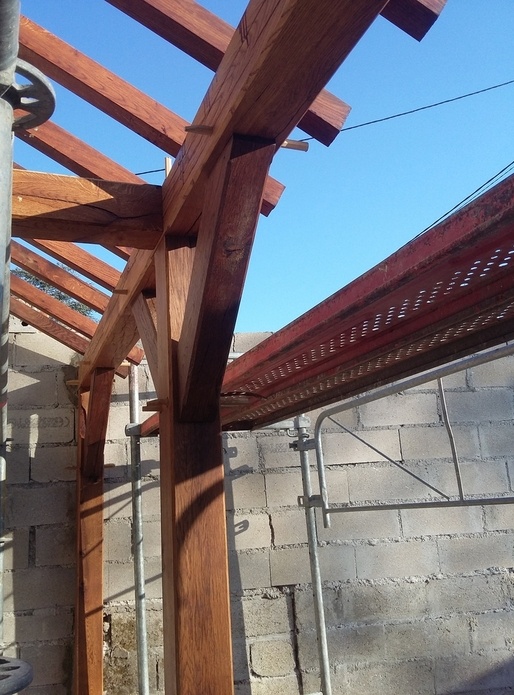 Ouvrage terminé avant la pose de la couverture