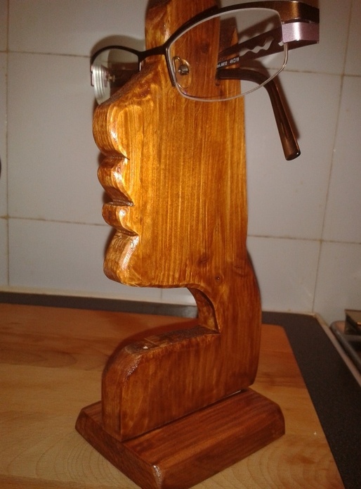 Porte lunettes visage femme création