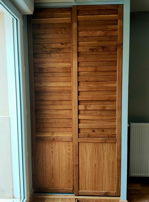 Portes coulissantes en chêne