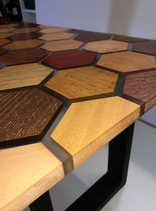 Table en nid d’abeille