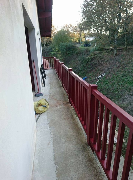 Garde corps en Iroko