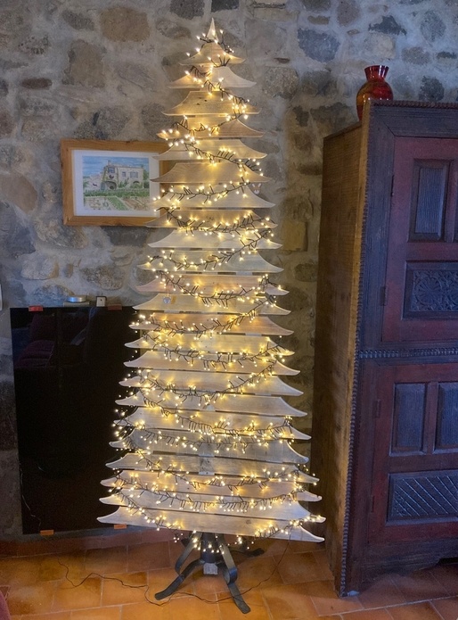 Sapin de Noël en bois de palette