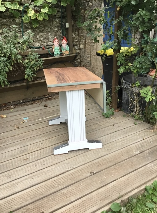 Table de bistrot relooké