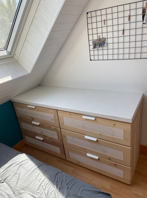 Commode en pin de recup