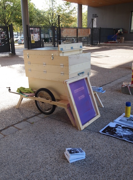 Carriole à serigraphie