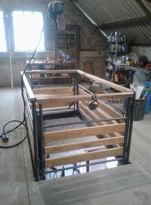 Garde corps atelier bois acier