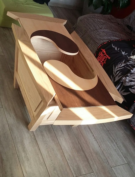 Table basse en arétier