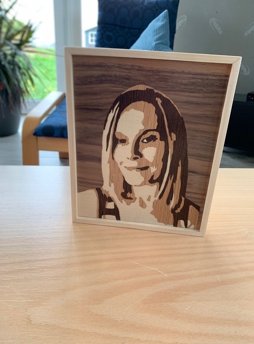 Portrait en Marqueterie