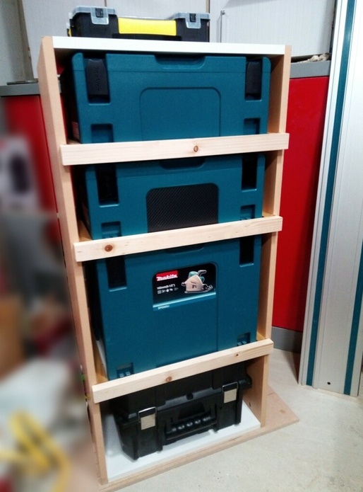 Rangement pour systainers.