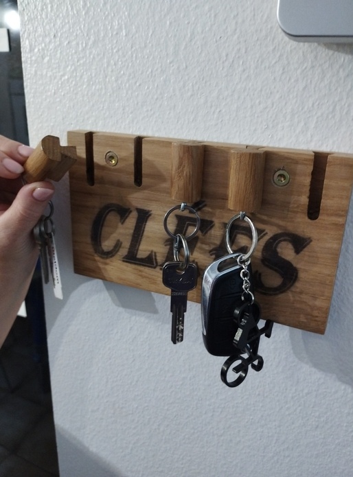 Porte clés en queue d'aronde