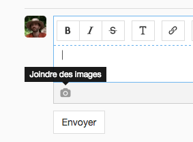 Joindre des images aux commentaires